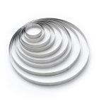 Cercle perforé inox DIAM:15,5cm H:2cm