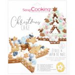 Gabarit christmas cake étoile et sapin