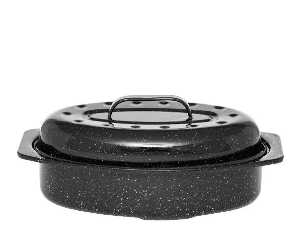 cocotte-roaster-made-in-usa-33x20x13cm-graniteware Cocotte Roaster Américaine - Format 33 x 20 x 14cm – Image 1