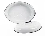 Cocotte Roaster Américaine - Format 40 x 27 x 15cm Blanc – Image 2