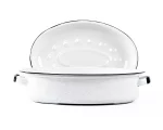 Cocotte Roaster Américaine - Format 40 x 27 x 15cm Blanc – Image 3