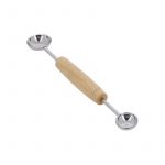 Cuillère parisienne double Ø 24 et 30 MM manche bois