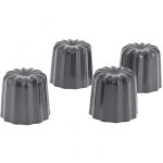 Lot de 4 moules à cannelés alu Ø 5.5 cm