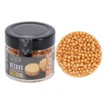 Décors comestibles perles nacrées dorées 50g