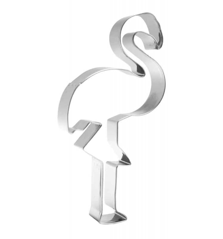 decoupoir-inox-flamant-rose.jpg Emporte pièce inox flamant rose L 140 H 70 MM – Image 1