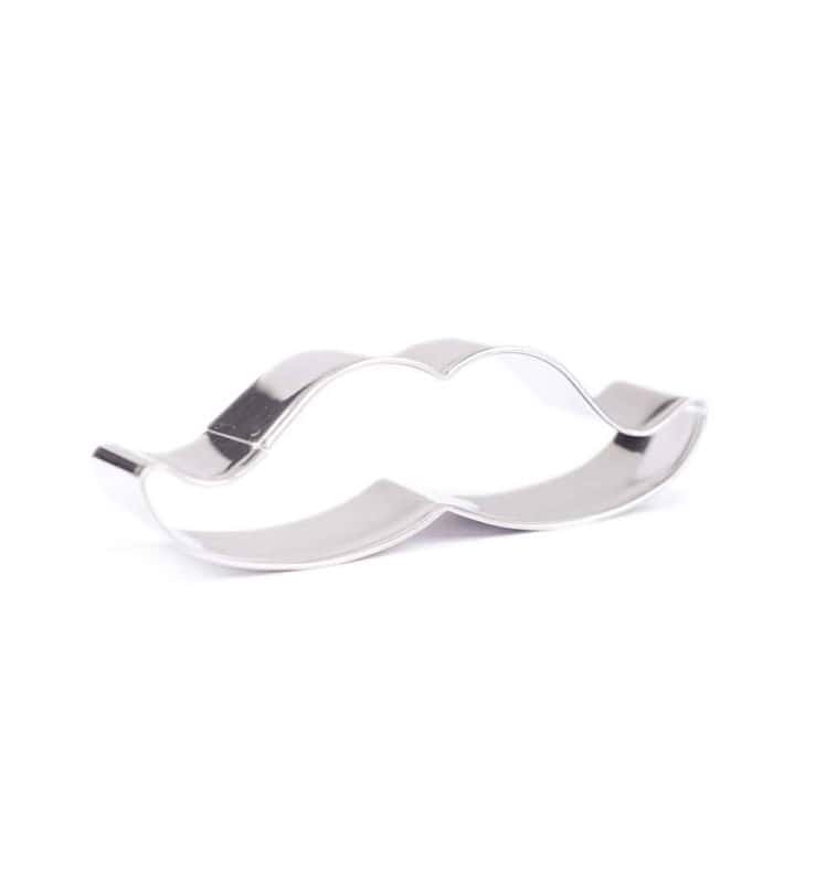 decoupoir-inox-moustache.jpg Emporte pièce inox moustache L 90 H 30 MM – Image 1