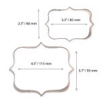 Découpoir emporte-pièce acier étamé  style 1 – Image 3