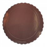 Cake board rond marron fleur Ø 25 CM 3mm