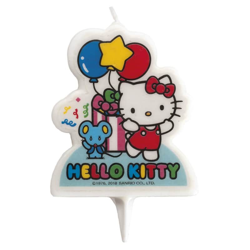 display-12-bougies-2d-hello-kitty-2.jpg Bougie 2D Hello Kitty 7,5 cm – Image 1