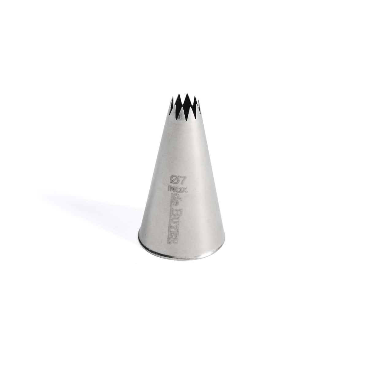 douille-a-petits-fours-en-inox (2) Douille inox à petits fours Ø 7 MM 7 dents – Image 1