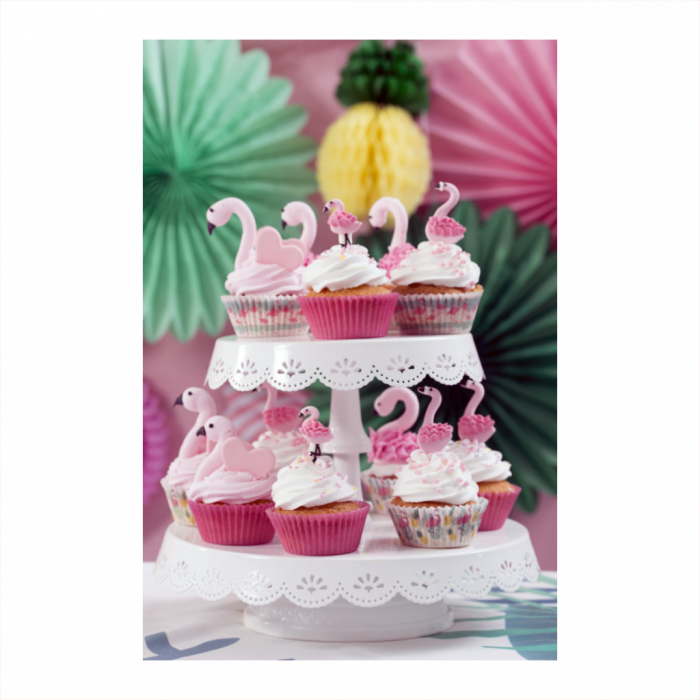 Paquet 36 Caissettes Flamants Roses 50 X 32 Mm – Image 3