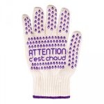 Gant anti chaleur coton et silicone – Image 3