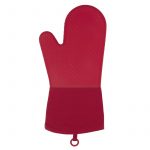Gant de cuisine en silicone rouge