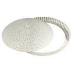 Tourtière perforée fer blanc fond amovible Ø 200 MM