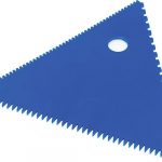 Peigne décor polyglass triangle bleu