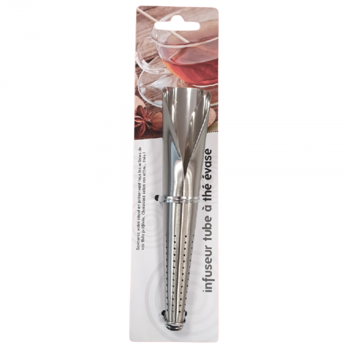 Infuseur tube à thé évasé inox – Image 3
