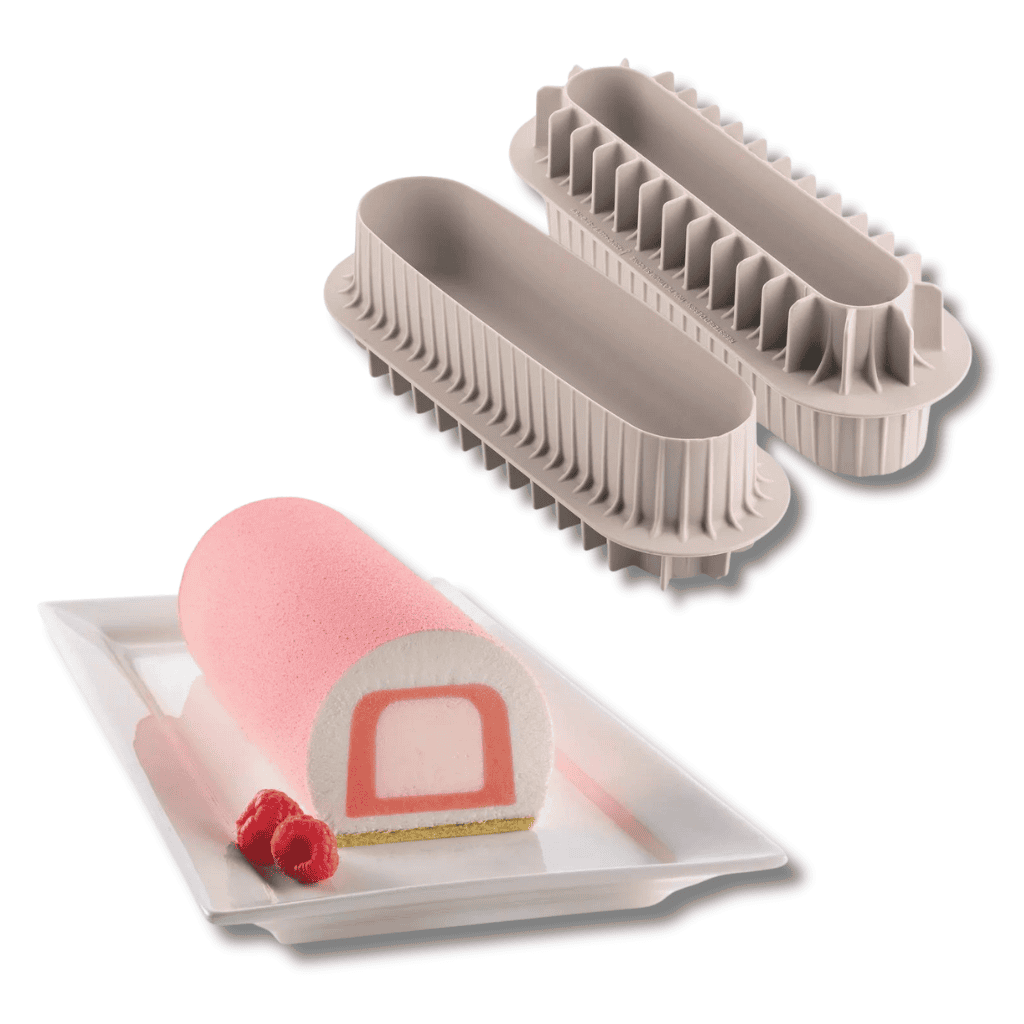 insert silikomart Moule silicone Insert bûche inserto 200x35 H30 et 220x50 H40 – Image 1