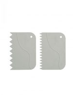 set 2 spatules plastiques dentelée 120 MM