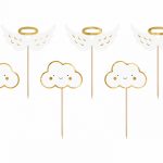 Cupcake toppers nuage et ange 12,5 CM - KPM28