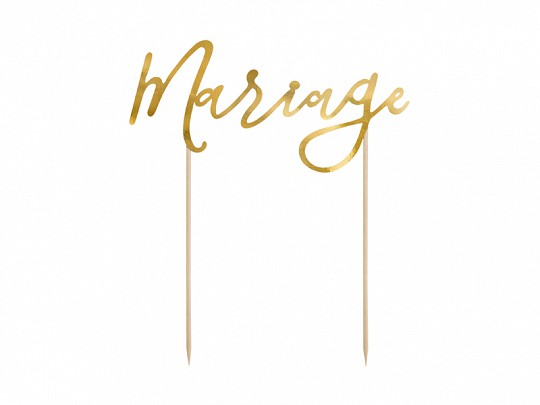 large_KPT26-019M_01_S.jpg Cake toppers mariage or 22,5 CM - KPT26-019M – Image 1