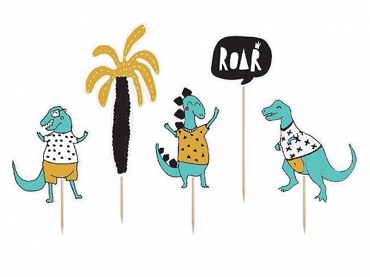 large_KPT30_01_S.jpg Cake topper Dinosaures party 2 15,5 - 20 CM - KPT30 – Image 1