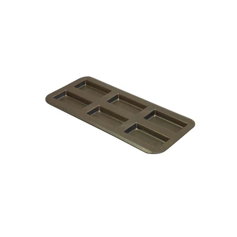 moule-6-financiers-anti-adherant.jpg Plaque à 6 financiers anti-adhérent 380x180 mm – Image 1