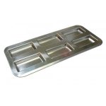 Plaque 6 financiers fer blanc