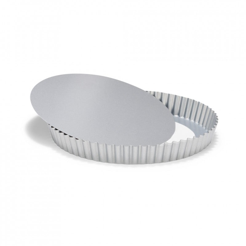 moule-a-tarte-antiadhesif-rond-avec-fond-amovible.jpg Moule à tarte fond amovible antiadhésif Ø 280 H 30 MM – Image 1