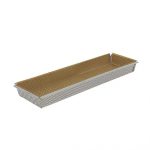 Moule rectangle à fond amovible 350 x 105 H 35 MM avec tissus de cuisson – Image 2