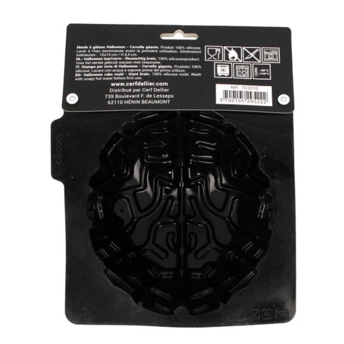 Moule silicone cervelle géante 18 x 18 H 7 CM – Image 3