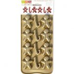Moule silicone chocolat Gingerman et candy cannes