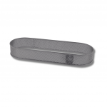 Oblong perforée inox 26 x 9 H 3,5 CM