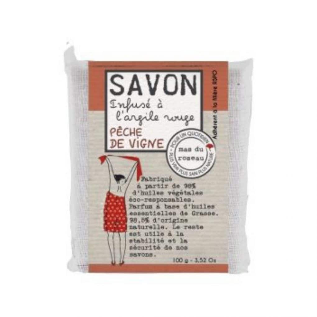 peche-de-vigne.jpg Savonnette Pêche de vigne 100 gr – Image 1
