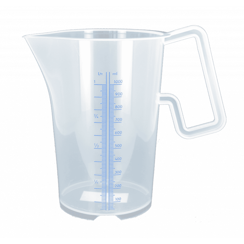 pichet-gradue-plastique-poignee-ouverte-1l-mallard-ferriere Pot plastique gradué 1L – Image 1