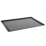 Plaque pâtisserie rectangulaire aluminium anti-adhésif micro-perforé Ø3 MM 40x30 CM