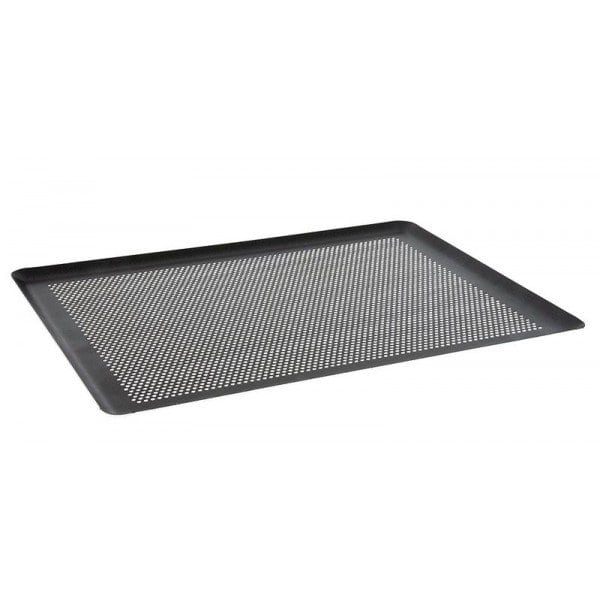 plaque-micro-perforee-anti-adhesive-aluminium-40-x-30-cm.jpg Plaque pâtisserie rectangulaire aluminium anti-adhésif micro-perforé Ø3 MM 40x30 CM – Image 1