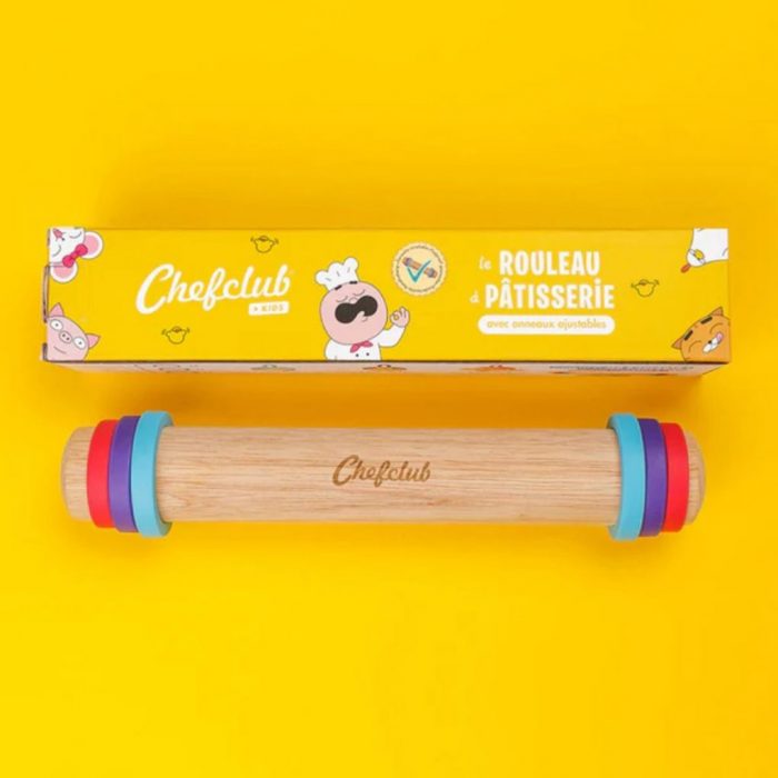 Rouleau à pâtisserie kids avec anneaux ajustables – Image 7