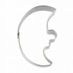Emporte-pièces Inox Lune 5 cm avec visage