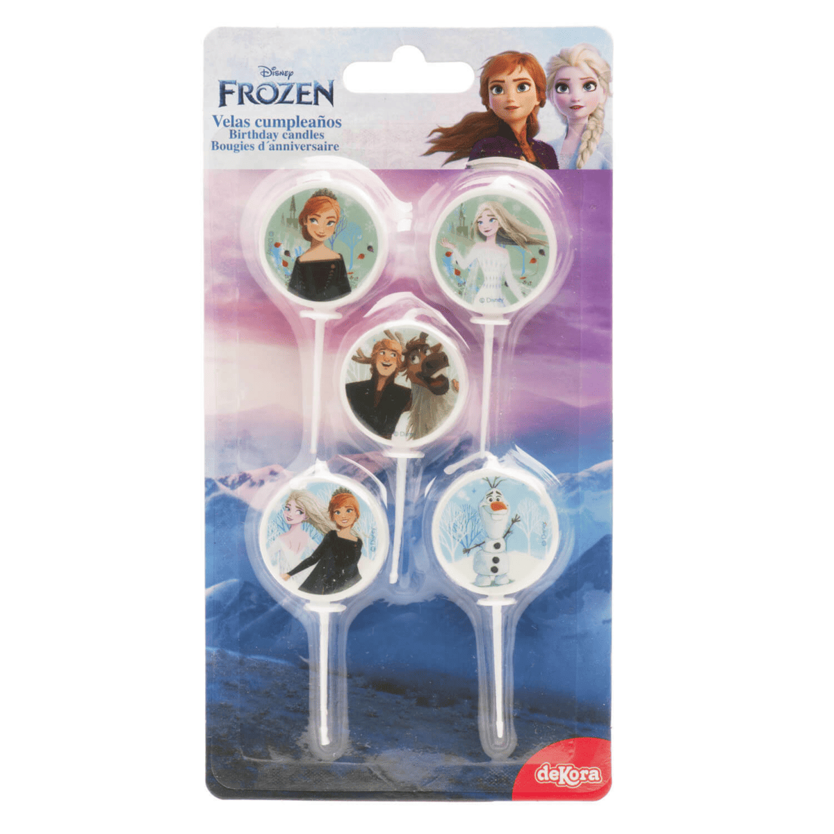 s-l1600 (9) Bougies Frozen Ø 3 CM x5 – Image 1