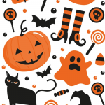 PAQUET 20 SACHETS A CONFISERIES HALLOWEEN 12,5+3 X 24 CM – Image 2