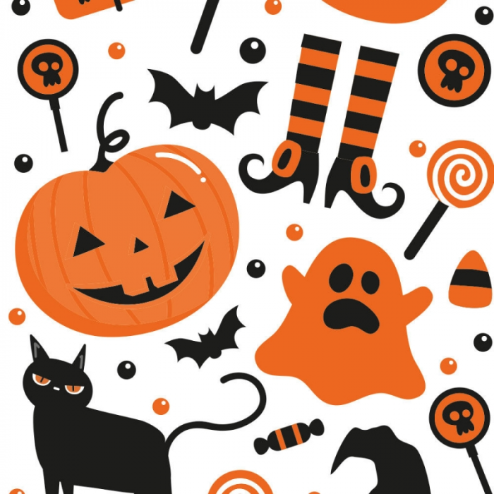 PAQUET 20 SACHETS A CONFISERIES HALLOWEEN 12,5+3 X 24 CM – Image 2
