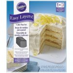 Kit moule à gâteaux carré 15 CM set de 4