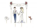 Cake topper day love 8-22,5 CM - KPT17