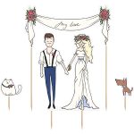Cake topper day love 8-22,5 CM - KPT17