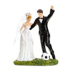 Figurine topper mariés foot 14 CM - PF31