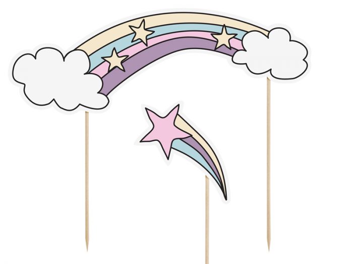 Cake topper licorne 13-23,5 CM - KPT22 – Image 3