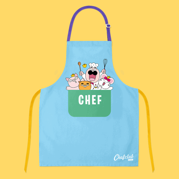 tablier-gif-sans-noms-enfants_60 Tablier Bleu coton chefclub kids – Image 1