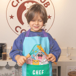 Tablier Bleu coton chefclub kids – Image 4