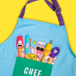Tablier Bleu coton chefclub kids – Image 3