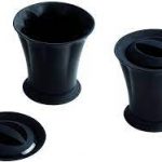 Moules à flans silicone noir x2